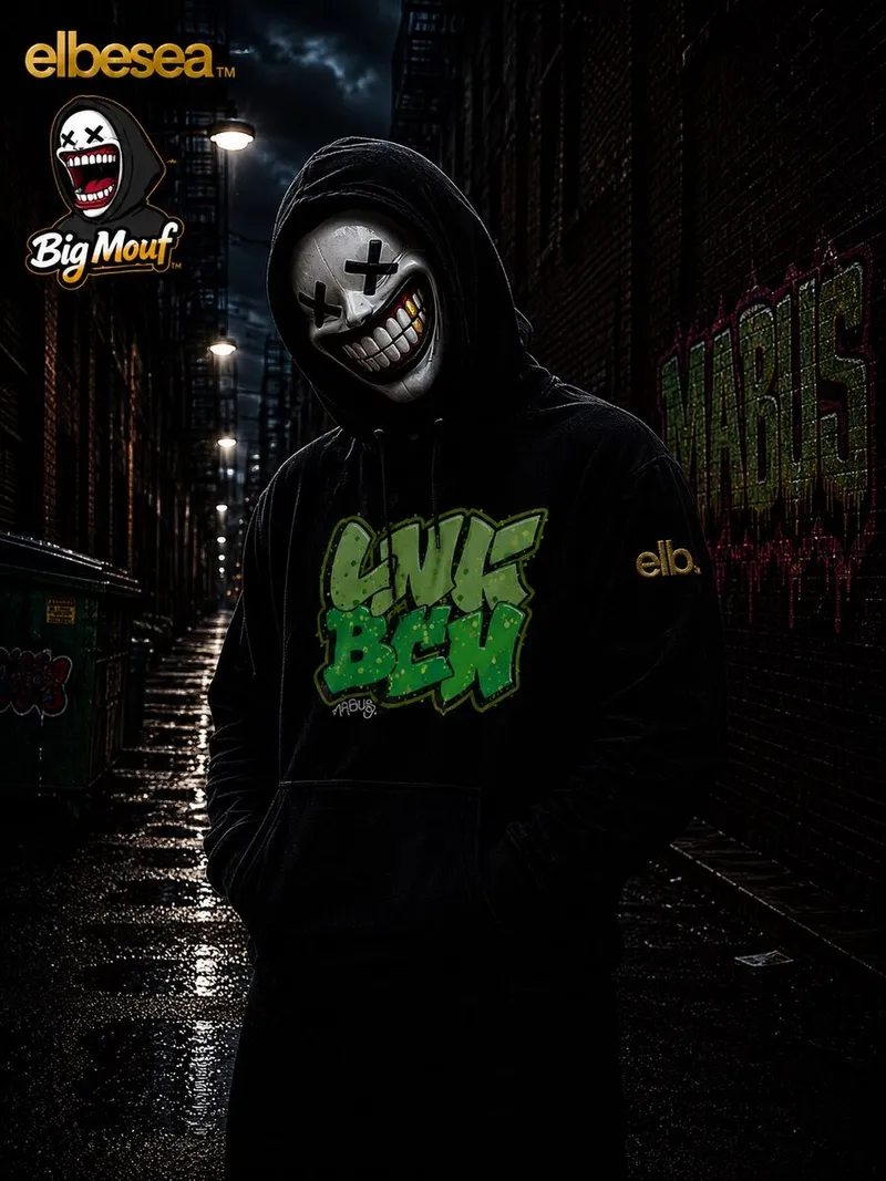 LNG BCH Hoodie — Colorful Fade